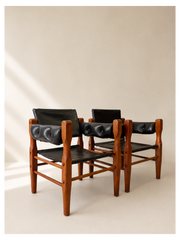 Par de sillones de estilo Safari chair (c. 1960)