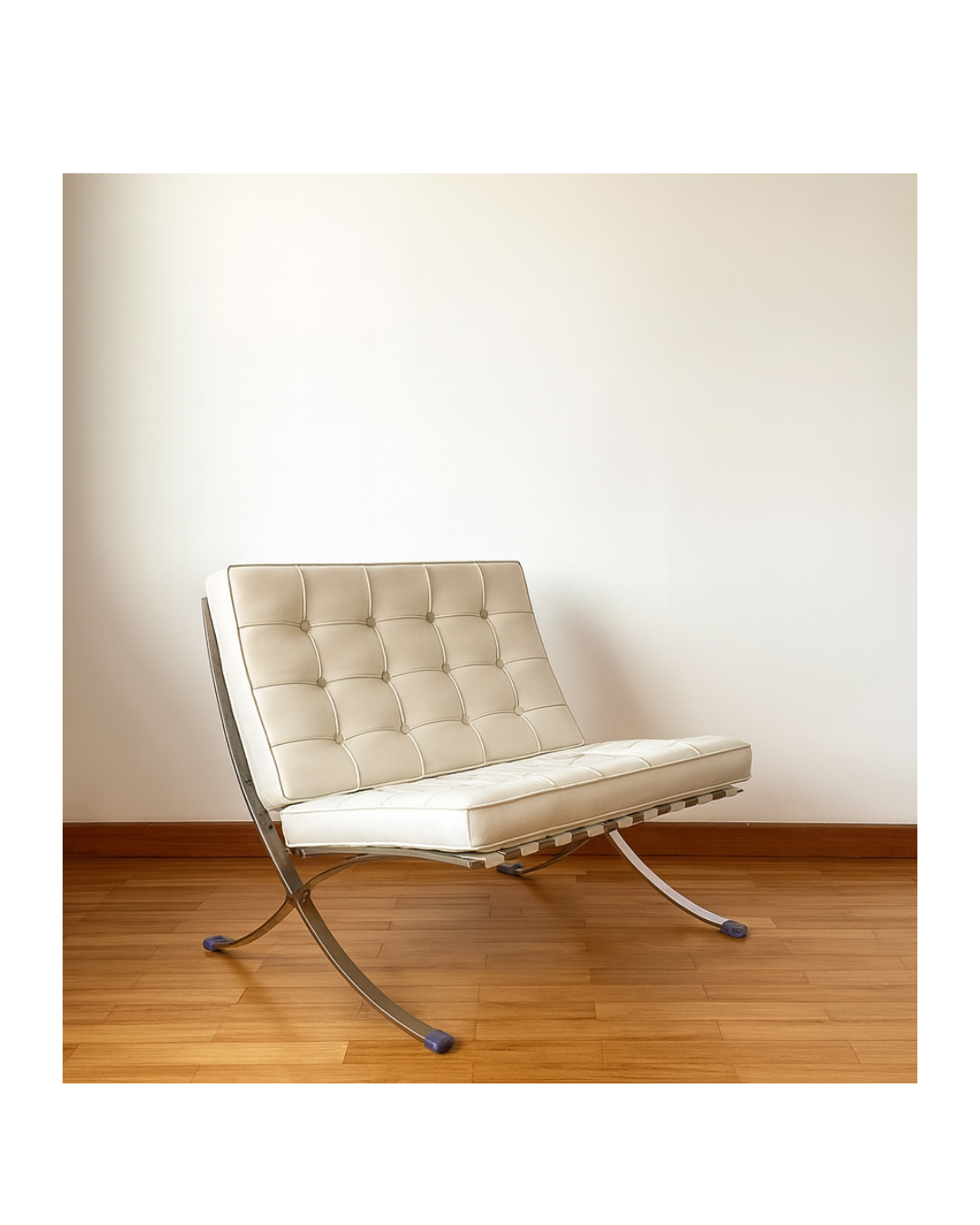 Butaca Barcelona (Blanca) Mies van der Rohe