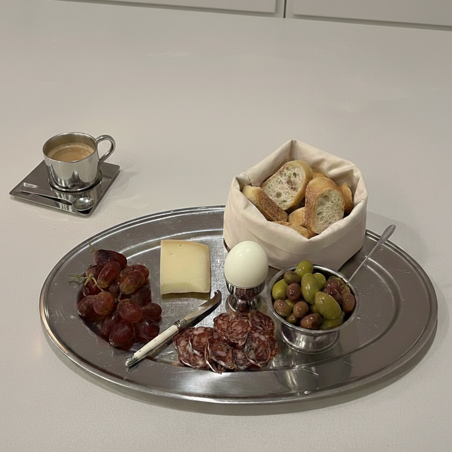 Bandeja acero inoxidable 30 cm