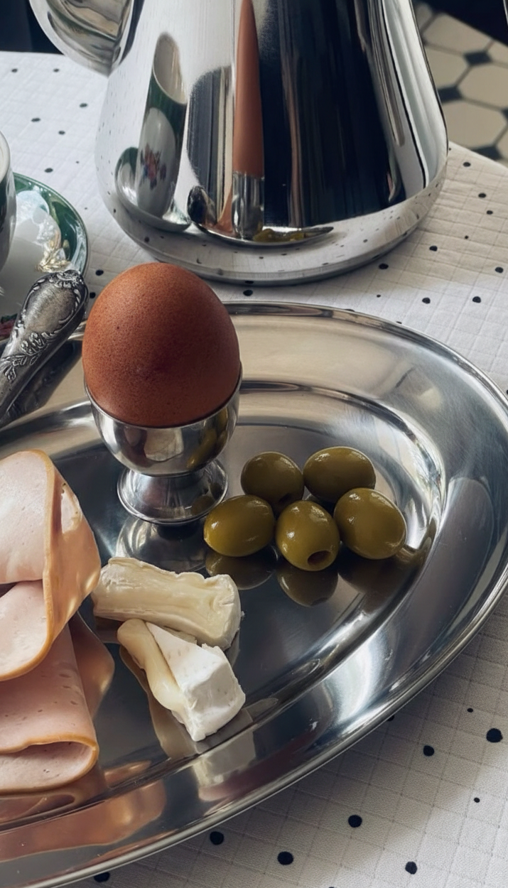 Huevera acero inoxidable / Set de 6