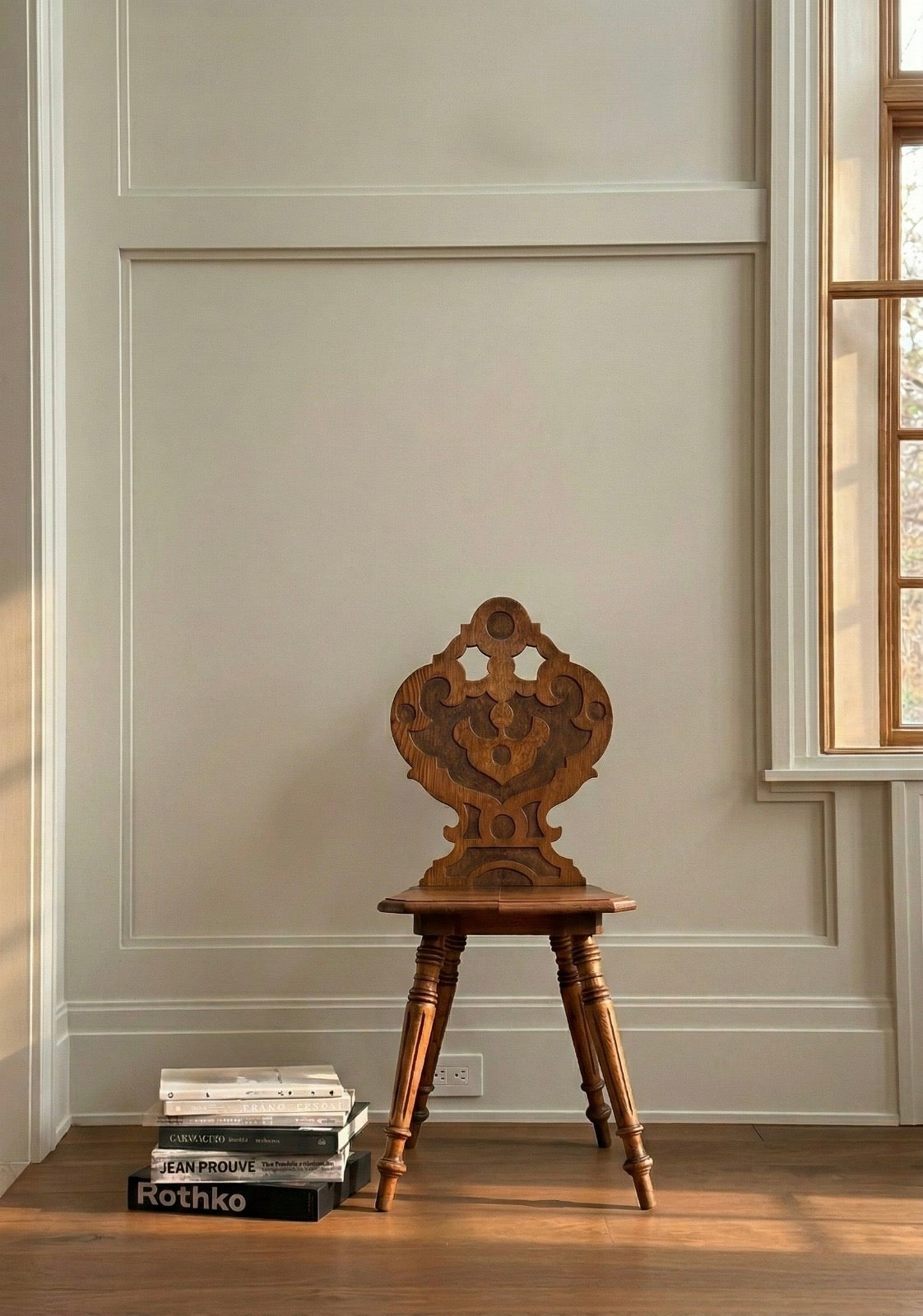 Sillas de comedor alpinas Neo-Renacimiento, Europa, década de 1870, s.XIX , Set de 4