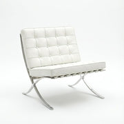 Barcelona (White) Armchair by Mies van der Rohe