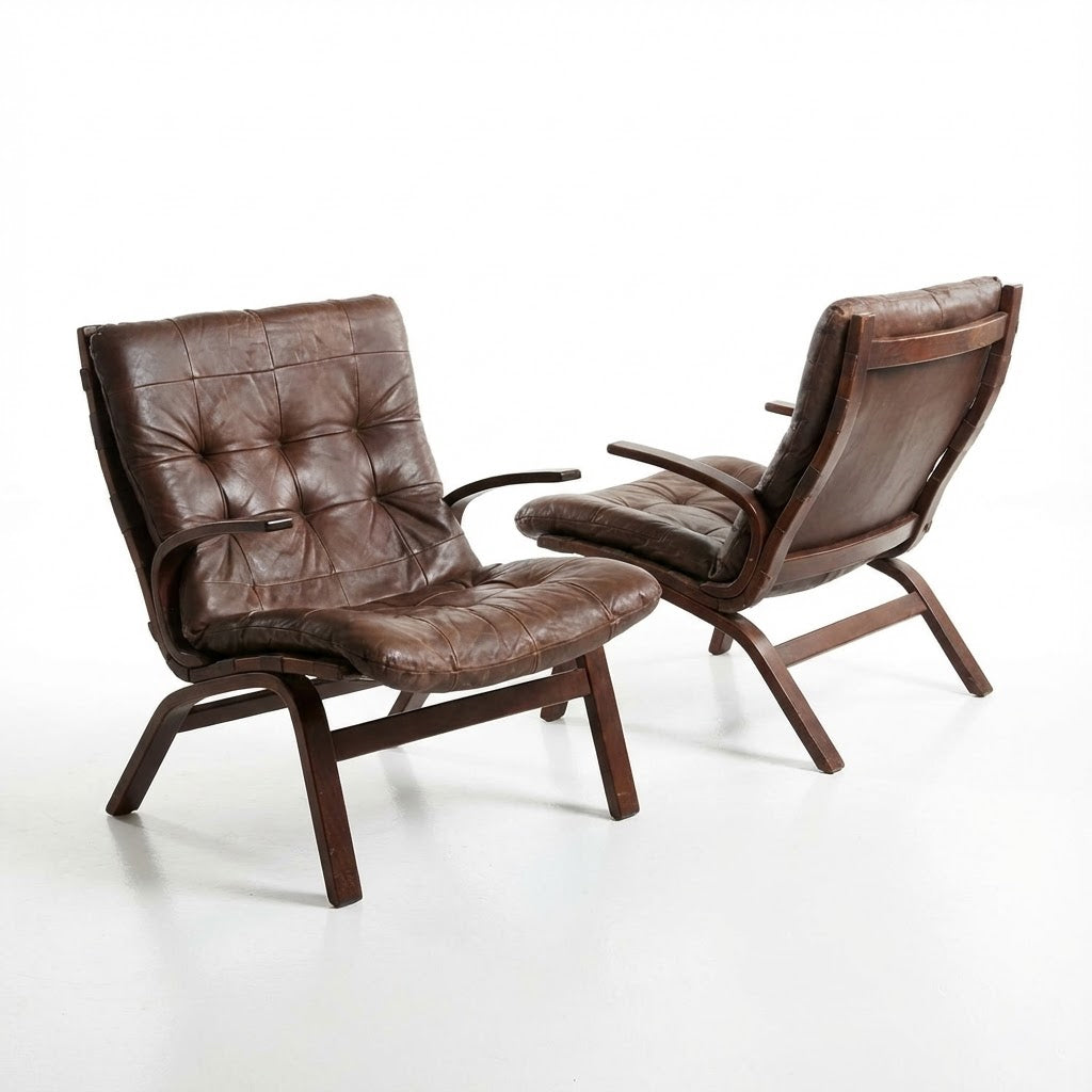 Pair of Danish "Miljo Range" armchairs