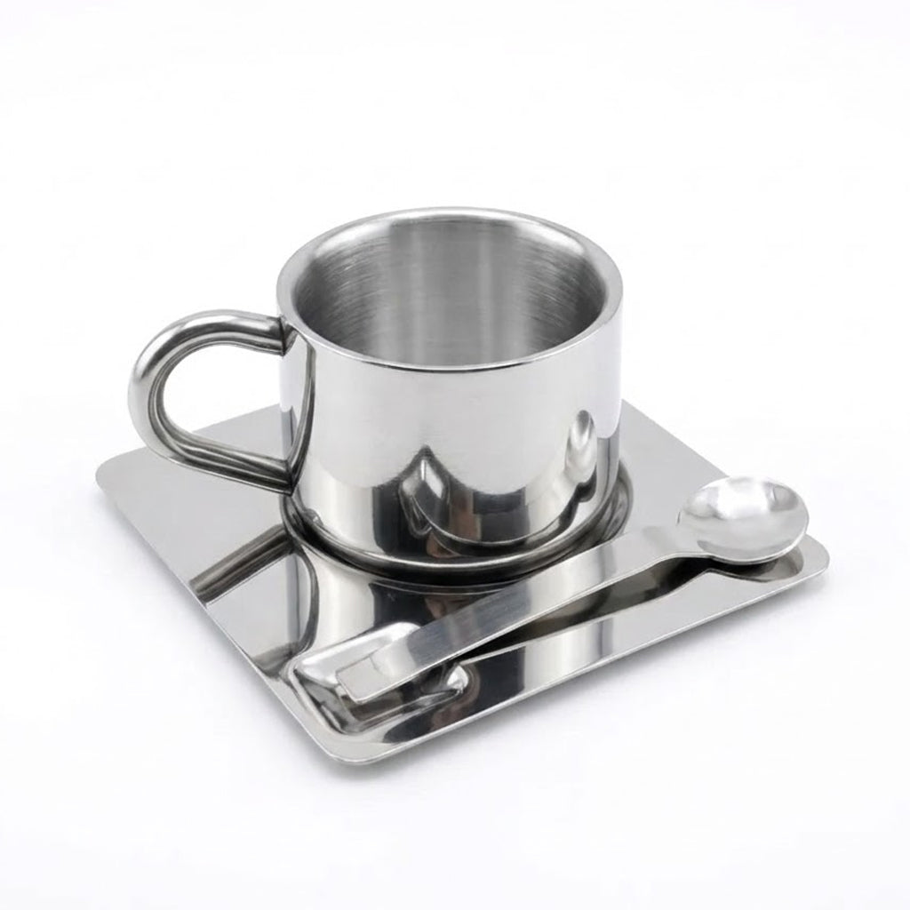 Metal Coffee Mug Set
