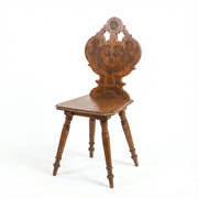 Silla Neorrenacentista de Roble Tallado, c. 1870-1890